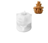 1PC 3D Skull Silicone Candle Molds DIY Ghost Head Crafts Gypsum Crystal Resin Soap Making Mold for Halloween Party Decoration Gifts