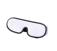 1pc 3D Sleeping Eye Mask, Lights Blockout Sleep Mask for Men Women, Memory Foam Eye Cover for Travel/Nap/Night Sleeping, Co(White)