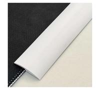 1pc 3metersX3.5cm Professional Carpet to Tile Floor Transition Strip Self Adhesive Cuttable Threshold Cover Household Doorway Suitable for Connecting Floor Gaps(White)