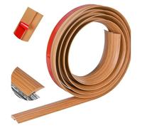 1pc 3metersX3.5cm Professional Carpet to Tile Floor Transition Strip Self Adhesive Cuttable Threshold Cover Household Doorway Suitable for Connecting Floor Gaps(Yellow Oak)