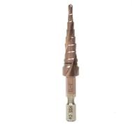 1pc 3mm-12mm Hole Saw M35 HSS-Co Cobalt Spiral Grooved Step Drill Bits 1/4" Hex Shank Wood Metal Cone Drilling