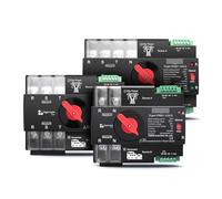 1PC 3P L N 220V-230V 100A Din Rail 3 phase Dual Power Automatic Transfer Electrical Selector Switch