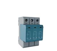 1pc 3P Surge Protector Solar SPD T2 Din Rail 1000V 40KA Surge Arrester Protector lighting arrester(3P 1000V with RC)