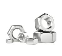1PC/3PCS/5PCS/10PCS/20PCS/30PCS/50PCS/100PCS Stainless Steel Hex Nuts 304 Hexagon Nut Threaded Hexagonal Metal Fasteners Nuts(M1.6 (100Pcs))
