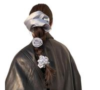 1pc/3pcs Rose Ribbon Hair Scrunchies Elastic Hair Rope Soft Hair Rope Casual Spring Elastic Hair Tie For Girl Braids