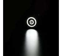 1PC 3V 6V 12V 24V 48V 110V 220V 4 Pin 12mm Led Light Oxidation Black Symbol Metal Push Button Momentary Switch(WHITE,48v)