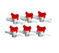 1pc 4~25mm Equal Dia POM Ball Valve Drip Irrigation Hose Pagoda Joint Aquarium Tank Air Pump Garden Water Connector Pipe Valve(K04-04)