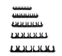 1PC 4 6 8 10 12mm Pipe Clamp Support Tube Bracket Water Pipe Connector Soft Hose Clamp Fittings Clip(Black,10mm)