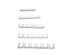 1PC 4 6 8 10 12mm Pipe Clamp Support Tube Bracket Water Pipe Connector Soft Hose Clamp Fittings Clip(White,4mm)