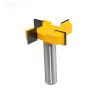 1pc 4 Edge T Type Slotting Cutter Woodworking Tool Router Bits For Wood Industrial Grade Milling Cutter Slotting(12X51X12.7mm)