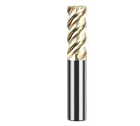 1pc 4 Flutes Tungsten Carbide Bullnose End Mill HRC70 CNC R Cutter For Titanium Alloy Stainless Steel R0.5 R1 R2 R3(12R0.5X45X12X100)