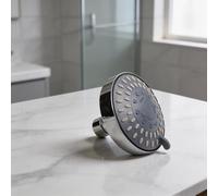 1pc 4 Inch Multifunction Small Hanging Shower Spray Head Household Bathing Tool(Sliver)