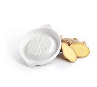 1pc 4 Inches Porcelain Grater Plate for Ginger Garlic Onion and Spices Kitchen Tools