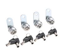 1pc 4 Sets Tubular Key Cam Lock - Secure Your Mailbox, Cabinet, and Drawer with Ease | Keys Alike for Convenience(20mm)