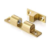 1PC 40/50/60/70Mm Double Ball Catch Cabinet Door Latch Brass Touch Beads Lock Door Spring Clip Cabinet Door Catche Furniture Fitting (Color : 50mm)