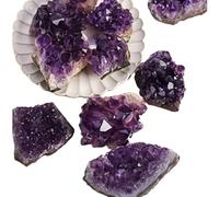 1pc 40-50g Amethyst ore raw Stone Purple Crystals Cluster Rock Quartz Point