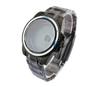1pc 40.5mm Watch Strap Case Fit NH35 NH36 NH34 Movement 28.5mm-29mm Dial Sapphire Glass Waterproof(Black)
