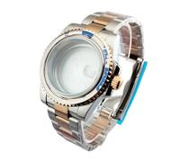 1pc 40.5mm Watch Strap Case Fit NH35 NH36 NH34 Movement 28.5mm-29mm Dial Sapphire Glass Waterproof(PaleVioletRed)