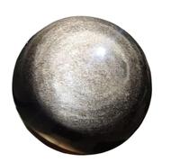 1pc 400-450g Silver Sheen Obsidian Sphere Crystal Ball