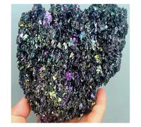 1pc 400-500g Colorful Carborundum Stone Silicon Carbide Black Quartz Crystal