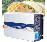 1pc 4000W-7000W Pure Sine Wave Power Inverter,Dual Outlets with LCD Display for RV, Car, Solar, and Emergency Use(5000W 60Vto110V)