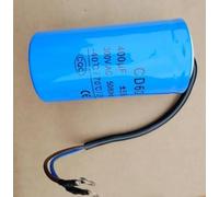 1pc 400uF 300V AC Starting Capacitor For Heavy Duty electronic starter Air Compressor Red Yellow Two Wires Capacitance Meters