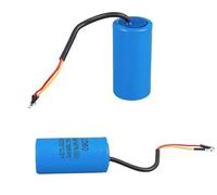 1pc 400uF 300V AC Starting Capacitor For Heavy Duty electronic starter Air Compressor Red Yellow Two Wires