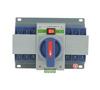 1pc 400V 63A 3P Mini Smart Dual Power Automatic Transfer Switch Circuit Breaker with EPS Fire Protection Interface for Office Buildings Fire Safety System 18.5x13.5cm