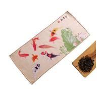 1pc 40cm Chinese Painted Thick Tea Towel Super Absorbent High-end Tea Set Accessories Table Mats