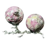 1pc 410-500g Plum Agate Crystal Quartz Ball Hand-Polished and Polished Suitable for Home and Office Decoration