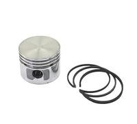 1pc 42mm 47mm 48mm 51mm Air Compressor Piston With 3pcs Piston Rings Set Oil Ring Compatible With Air Pump Accessories Metal Pneumatic Parts(48 piston 48 rings)