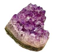 1pc 430-450g Amethyst Cluster Crystal Heart Gemstone Room Office Decoration