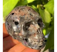 1pc 45-50mm Hand Carved Skull Crystal Skull，Quartz Crystal，Crystal Skull Stone