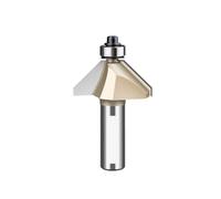 1pc 45 Degree Chamfer Router Bit 45° Woodworking Bevel Trimming Cutter Carbide Chamfering Milling For Wood MDF Plywood(12.7x22.2)