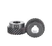 1pc 45 Degree Helical Steel Gear 20 Teeth 1.5 Module Bevel Gear for Left and Right Rotation, Bore Sizes 6-20mm,(10mm 20Teeth-Left)