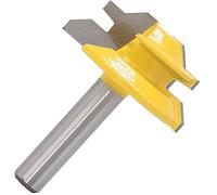 1PC 45 Degree Lock Miter Router Bit Diameter 1/4"/8mm Shank Green Wood Cutter for Woodworking Drilling Power Tools Router Bit Set for Wood Planer(8mm Shank)