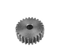 1Pc 45# Steel Spur Gear 1Mod 21/22/23/24/25/26/27/28T Metal Gear Thickness 10mm Outer Dia 13-18mm(1M 28 Teeth)