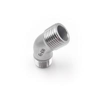 1pc 45ELBOW 2" BSP Elbow Butt Adapter 304 Stainless Steel Pipe Fittings Suitable Home Piping MQXFCZUX