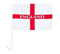 1Pc 46 x 30cm England Printed St George Car Window Flag for FIFA 2026 World Cup - Polyester England Vehicle Flag Decoration for Football Matches, Sports Events and Home Display