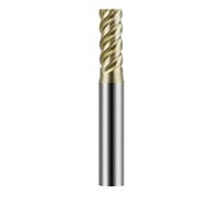 1pc 4Flutes HRC68 Carbide End Mill Alloy Tungsten Steel Milling Cutter Endmills CNC Cutting Tools For Stainless Titanium(5.0x25x5Dx100Lx4F)