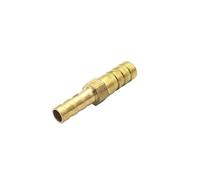 1PC 4mm 5mm 6mm 8mm 10mm 12mm 14mm 16mm 18mm 20mm 2 Way Straight Hose Barb Brass Pipe Fitting Reducer Coupler Connector(10-18mm)