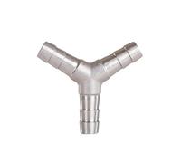 1PC 4mm 6mm 8mm 10mm 12mm 13mm 14mm 15mm 16mm 19mm 20mm Hose Barb Tee Y Type 3 Three Way 304 Stainless Steel Pipe Fitting Connector(Y-Type,32mm)