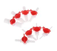 1Pc 4mm 6mm 8mm 10mm 12mm 16mm 20mm PVC Hose Barb Two Way Plastic Ball Valve Aquarium Garden Micro Irrigation Connector(6mm)