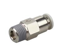 1pc 4mm 6mm M5 1/8" 1/4" 3/8" BSPT Brass Pneumatic Check Valve One Way Non-Return Valve One Touch Qucik Pipe Fitting(CVPC,8MM-BSP1I2_Male Thread)