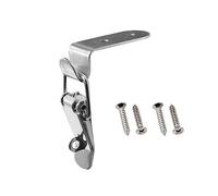 1pc/4pcs 90 Degree Locking Hinge, 304 Stainless Steel Lock Latches Hardware, Door Latch Drawer Latch for Storage Containers, Garage Doors, Boxes (Size : 1pc A)