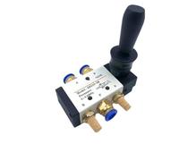 1pc 4R210-08 4H210-08 5/2 Way Hand Lever Operated Control Pneumatic Manual Valve w Muffler and Quick Fitting Select(4H210-08,PC 4mm Fittings)