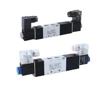 1pc 4V130C-06 4V230C-08 Solenoid Valve Double Headed Double Control 5 Way 3 Position Power Down Hold Pneumatic Directional Valve(4V230C-08,AC24V)