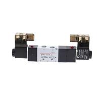 1pc 4V230C-08 5 Way 3 Position 1/4" Pneumatic Solenoid Valve DC12V DC24V AC110V AC220V Fittings Connector 4 6 8 10 12mm(4V230C-08,1-1/2")