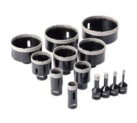 1pc 5-130mm M14 Thread Dry Vacuum Brazed Marble Masonry Hole Saw Opener Diamond Drilling Core Bit(16mm)