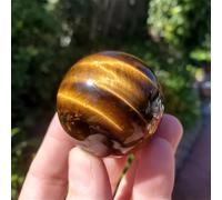 1pc 5-6cm AAAAA Yellow Blue Tiger Eye Round for Stone Making DIY, Ideal for Office Decor & Festive Gifts